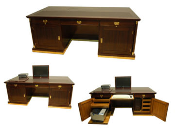 Multimedia Möbel -Schreibtisch S1-2T-Palisander