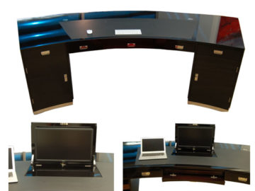 Multimedia Möbel - Schreibtisch S3-Bildschirmklappe